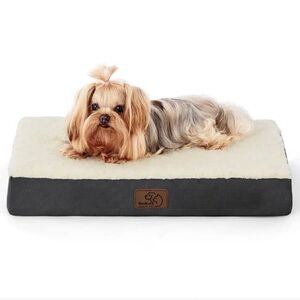 Bedsure Orthopedic Dog Bed 20x15x3 Memory Foam Pet Mat